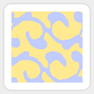 Abstract pattern beige swirl Sticker